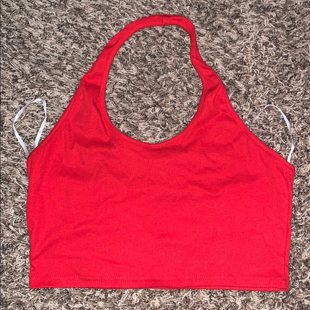 red halter top